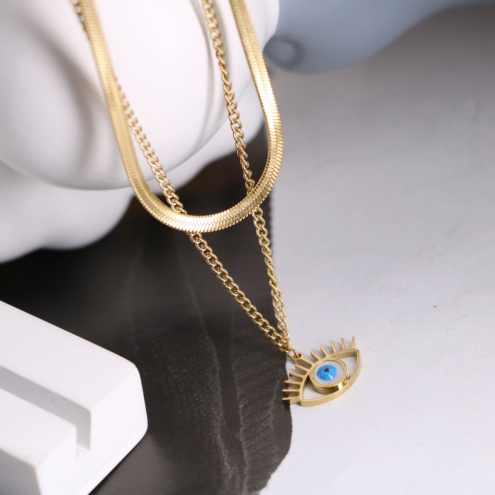 Collares de acero de titanio de doble capa de Madre de Demonio Fritillary